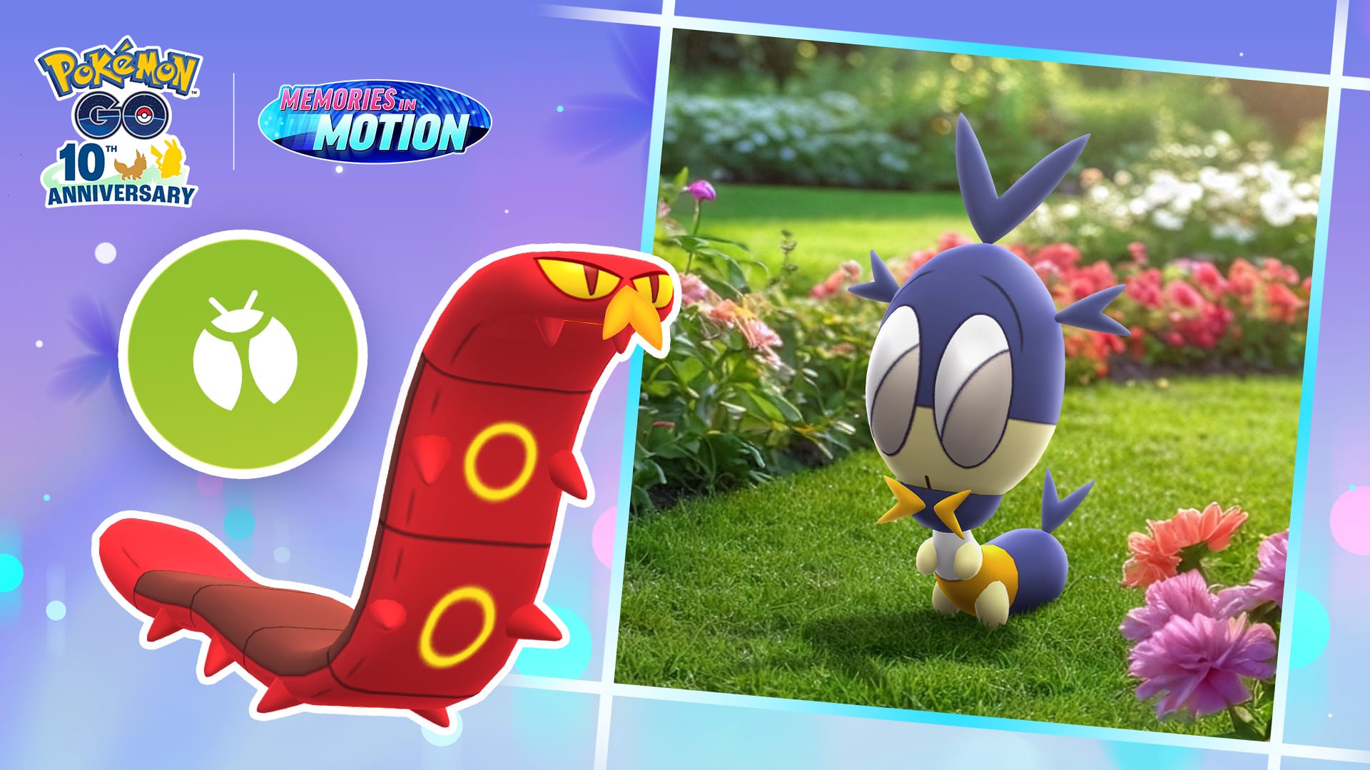 A promotional image for Pokémon Go's 'Bug Out' event.