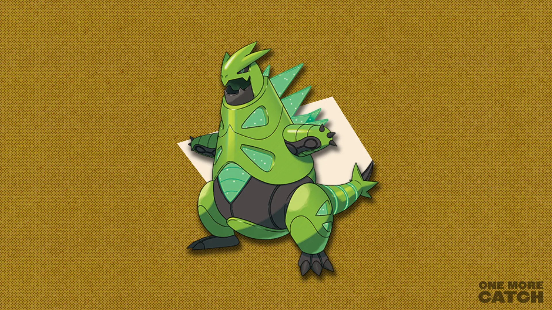 Iron Thorns in front of a polygonal shape and a textured background.